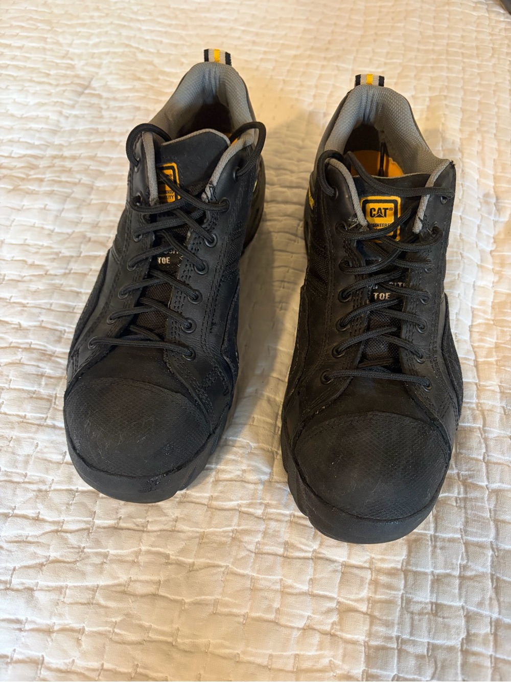 CAT Men's Black Athletic Work Sneakers with Safety Toe